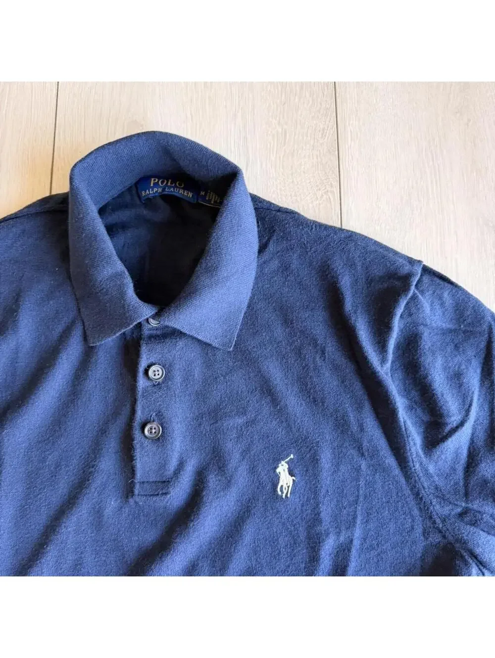 Polo Ralph Lauren Men's Navy and Blue Polo-shirt